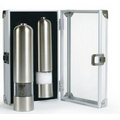 Stainless Steel Grand Cuisine Electric Pepper or Salt Mill Duo Set